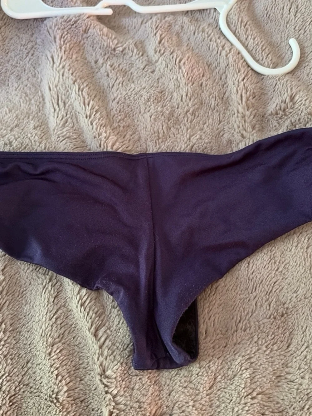 Victoria's Secret Purple Bikini Bottom with Gold Rings